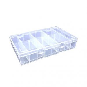 GLOBOMOTIVE Multipurpose Plastic Storage Box with 8 Removable Dividers